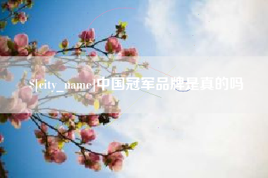 三门峡中国冠军品牌是真的吗