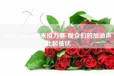 三门峡500米接力赛-观众们的加油声此起彼伏