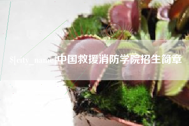 三门峡中国救援消防学院招生简章