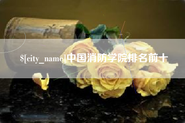 三门峡中国消防学院排名前十