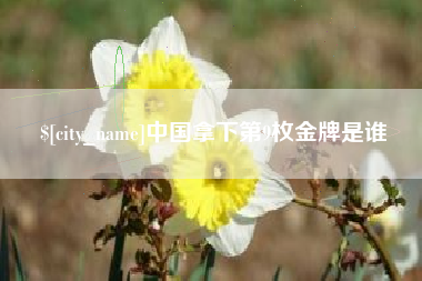 三门峡中国拿下第9枚金牌是谁