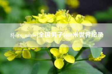 三门峡全国男子5000米世界纪录