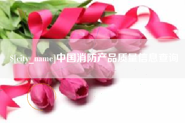 三门峡中国消防产品质量信息查询