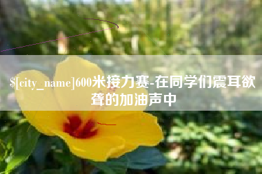 三门峡600米接力赛-在同学们震耳欲聋的加油声中
