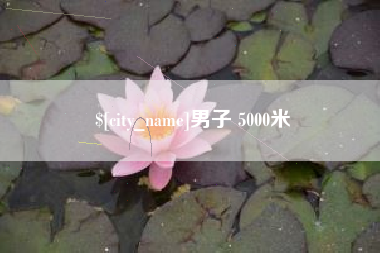 三门峡男子 5000米