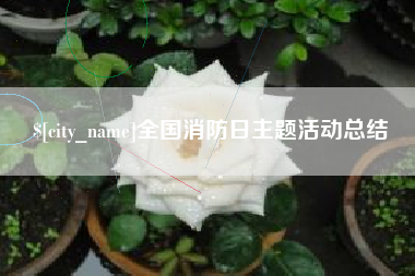 三门峡全国消防日主题活动总结