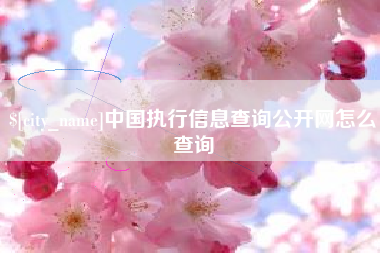 三门峡中国执行信息查询公开网怎么查询