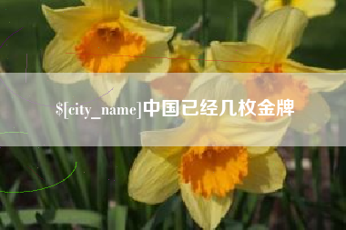 三门峡中国已经几枚金牌