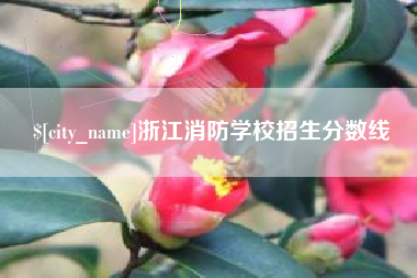三门峡浙江消防学校招生分数线