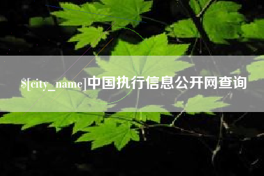三门峡中国执行信息公开网查询