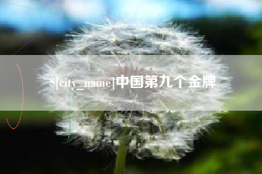 三门峡中国第九个金牌