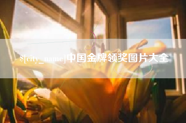 三门峡中国金牌领奖图片大全