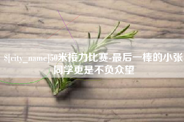 三门峡50米接力比赛-最后一棒的小张同学更是不负众望