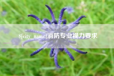 三门峡消防专业视力要求