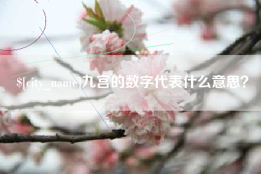 三门峡九宫的数字代表什么意思？