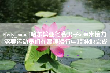 三门峡哈尔滨亚冬会男子5000米接力-需要运动员们在高速滑行中精准地完成