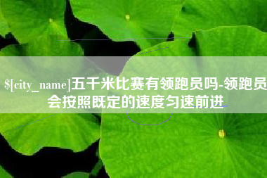 三门峡五千米比赛有领跑员吗-领跑员会按照既定的速度匀速前进