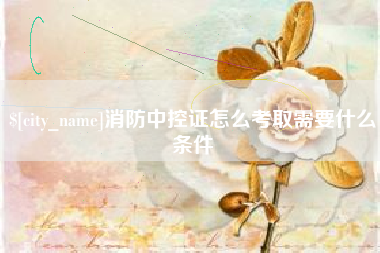 三门峡消防中控证怎么考取需要什么条件